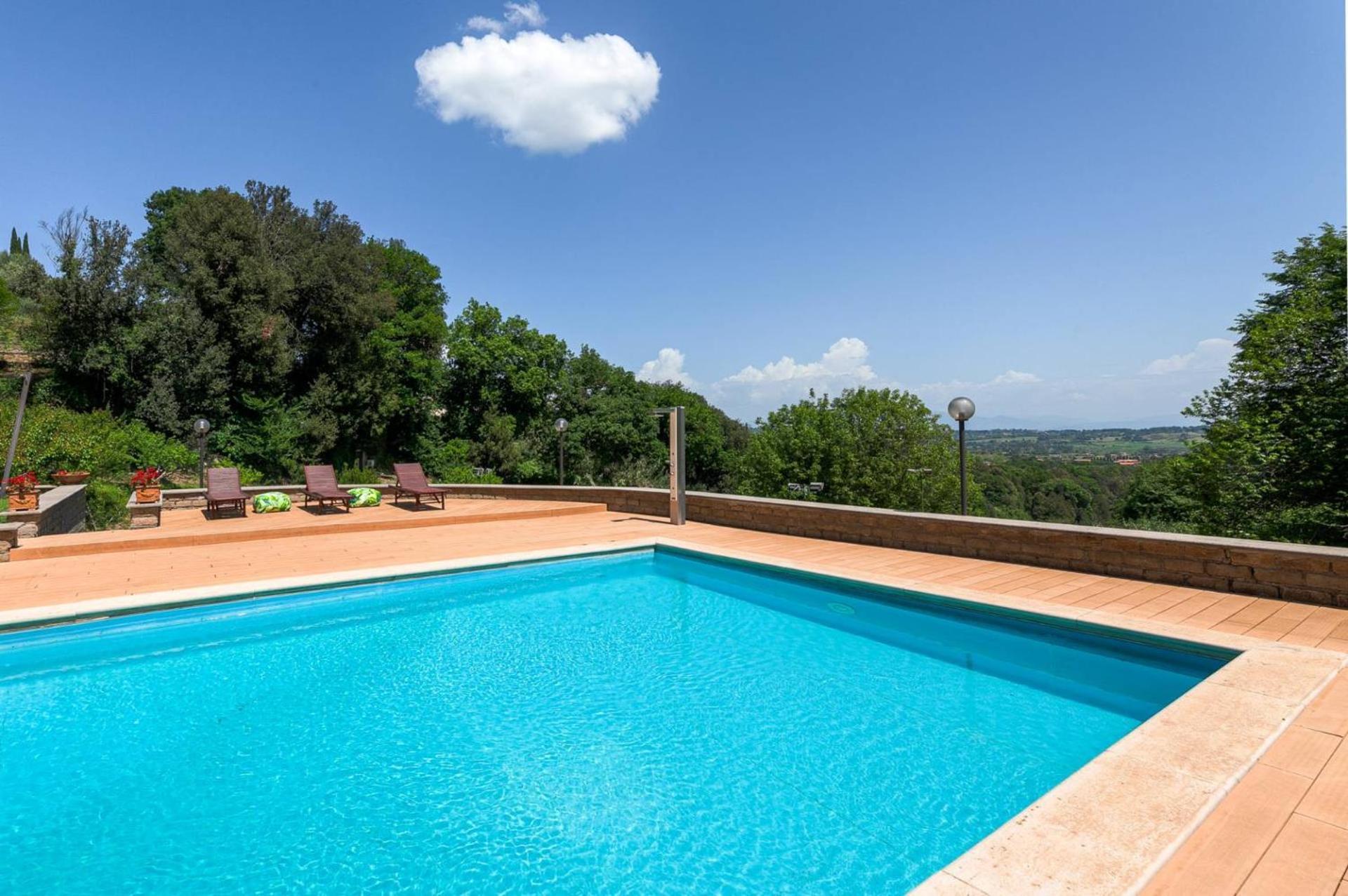 Villa Carolina - Piscina E Parco Panoramico Campagnano Di Roma Exteriér fotografie