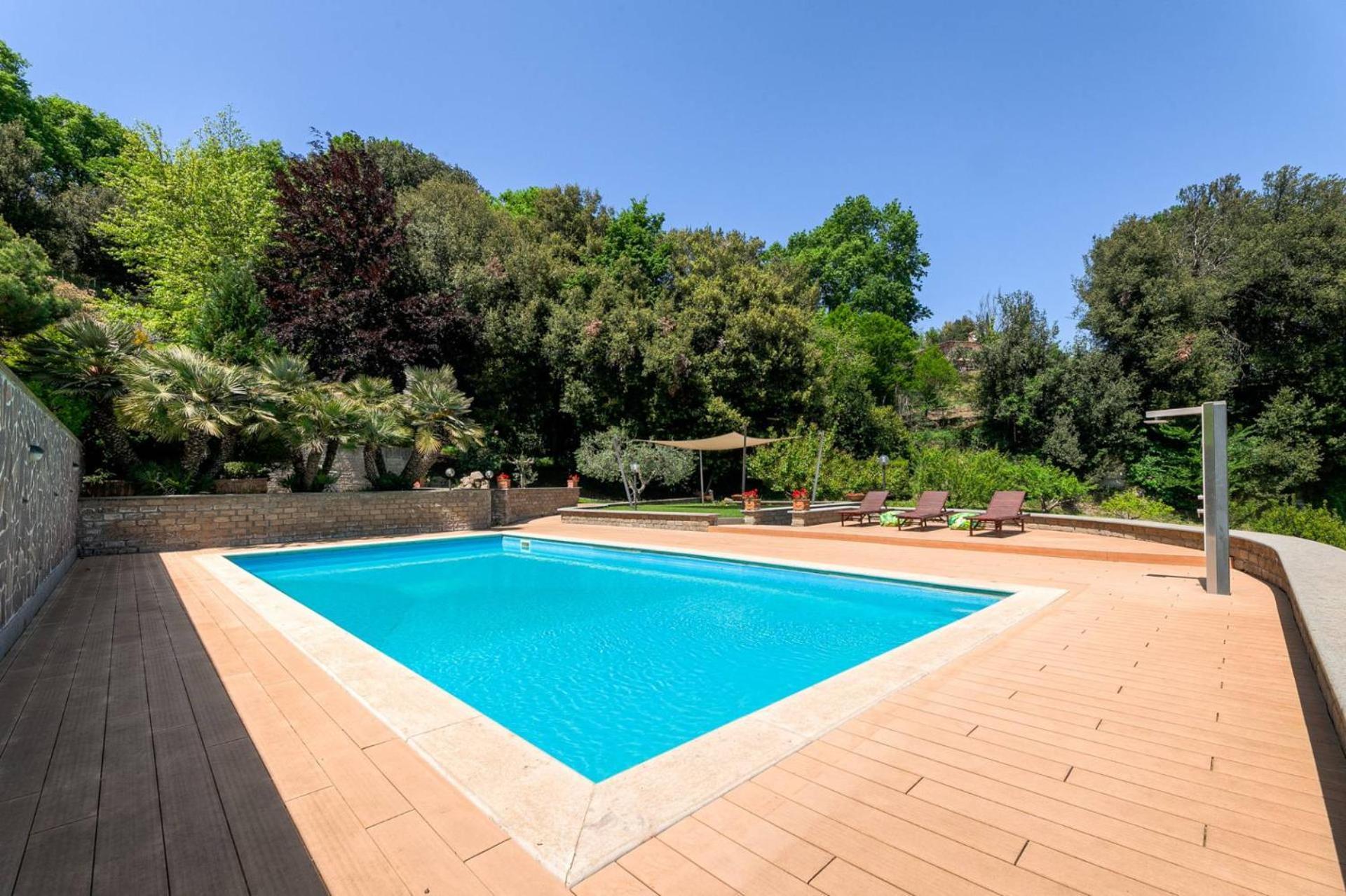Villa Carolina - Piscina E Parco Panoramico Campagnano Di Roma Exteriér fotografie